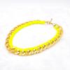 Trendy Big-Name Fluorescent Necklace, Jewelry Fashion Chain Woven Webbing Necklace