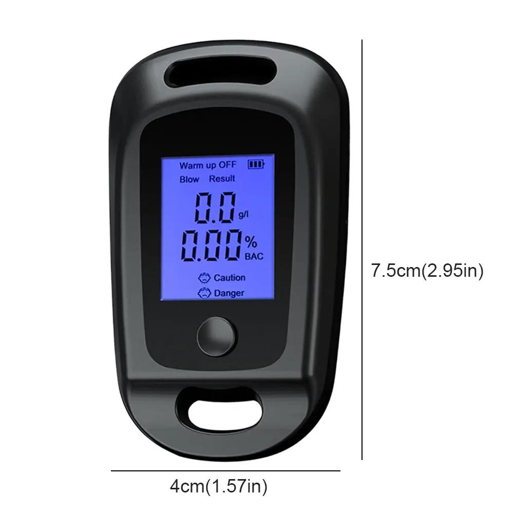 Digital Alcohol Tester Professional Alcohol Detector Breathalyzer LCD Display Drunk Driving Tester Police Alcotester Handheld