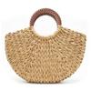 High-Quality Pearl Woven Handmade Bag Handle with Iron Rings