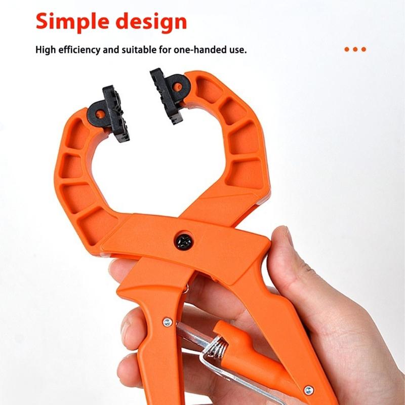 Strong Plastic Frame Clamps with Secure Locking Mechanism Small Spring Action Adjustable Clamps for Carpentry Tasks