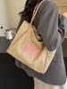 Summer Woven Bag Women's New Fashionable Large Capacity Commuting Shoulder Bag Tote Bag
