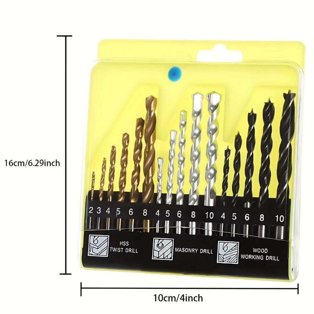 High-Speed Steel HSS Bit Straight Handle Wood Drill Bit Twist Drill Bit