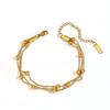 Light Luxury Geometric Stainless Steel Bracelet With Cz Inlay For Women Gift Sales Event