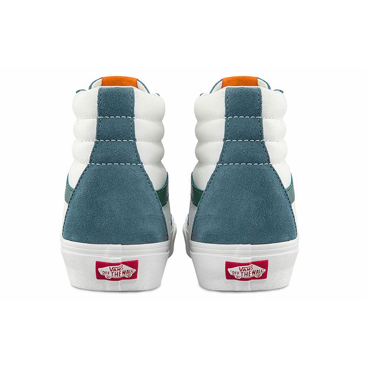 Vans Sk8 Comfortable High-Top Skate Shoes Unisex Sneakers White Green VN0A5JMJBLG