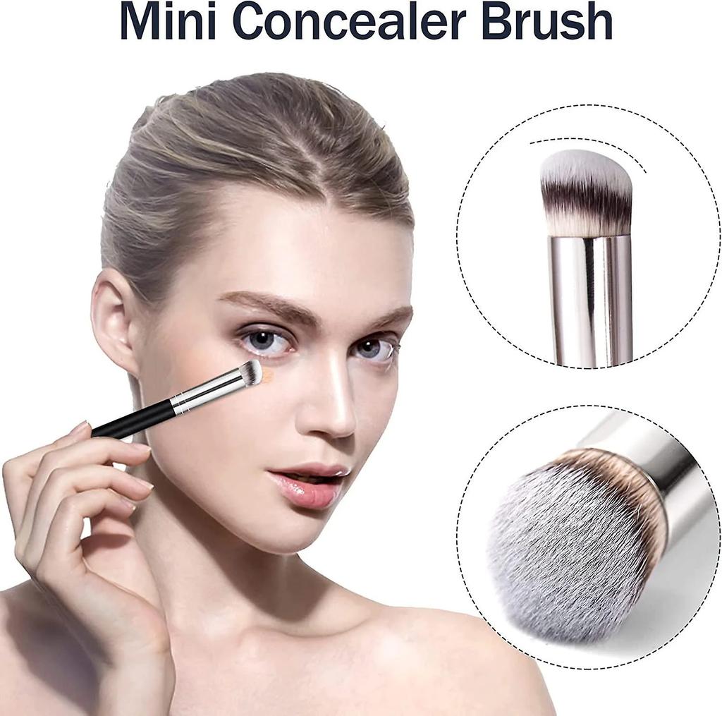 1 Pcs Foundation Concealer Brush, Premium Contour Blusher Brushes, Flawless Under Eye Dense Face Makeup Brush for Blending