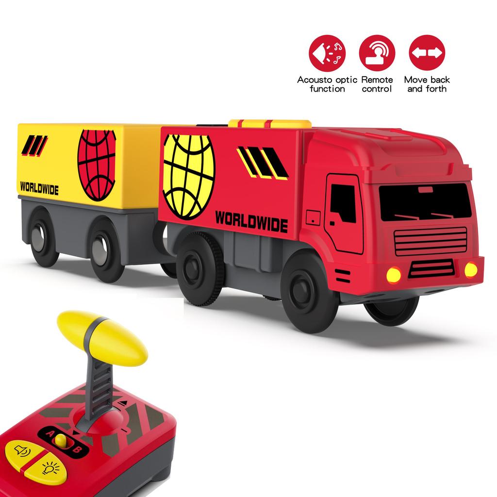 RC-Zug, Eisenbahnzubehör, ferngesteuerter Elektrozug, magnetischer Schienenwagen, passend für alle Marken, Eisenbahnschienenspielzeug für Kinder