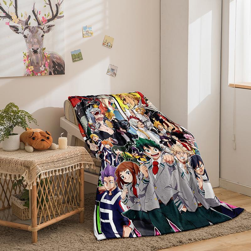 My Hero Academy Series Flannel Blanket 3D Printed Sofa Blanket Thickened Blanket Batch