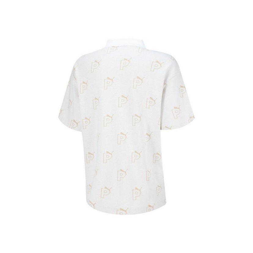 Puma All Over Print Casual Sports Polo Shirt Unisex tops 539664-02