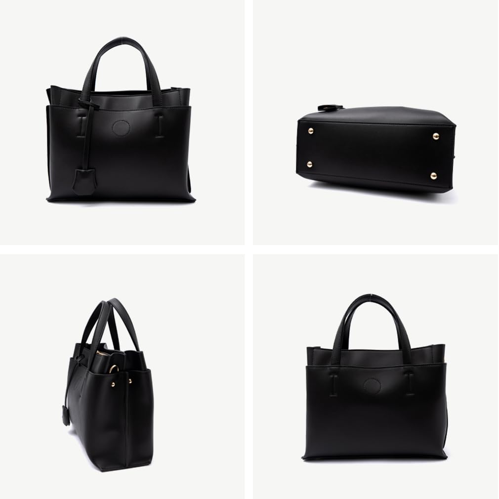 VITAFELICE Square Tote Women's 2-Way Bag, Sib-80011n (Gray Beige)