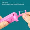 Automatic Dental Floss Storage Protable Floss Picks Dispenser Box Fruit Flavored Toothpicks Double-line Teeth Cleaning Tool