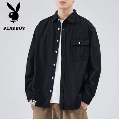 Men's Relaxed Fit Cotton Long Sleeve Shirt