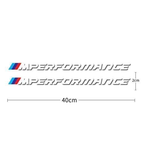 2pcs M Power M Performance Car Body Sticker For BMW E30 E36 E39 E46 E60 E61 E64 E70 E71 E85 E87 E90 E83 F10 F20 F30 E80 M3 M5