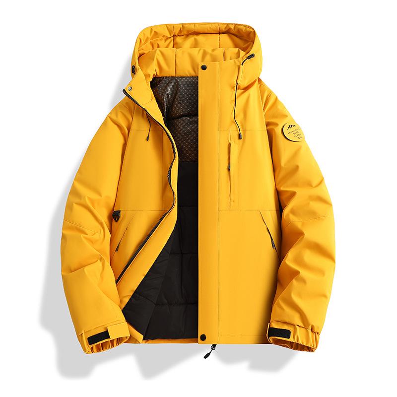 Winter Windproof Waterproof Down Jacket for Outdoor Warmth, Mountaineering, and Workwear - Couple's Cotton Outerwear