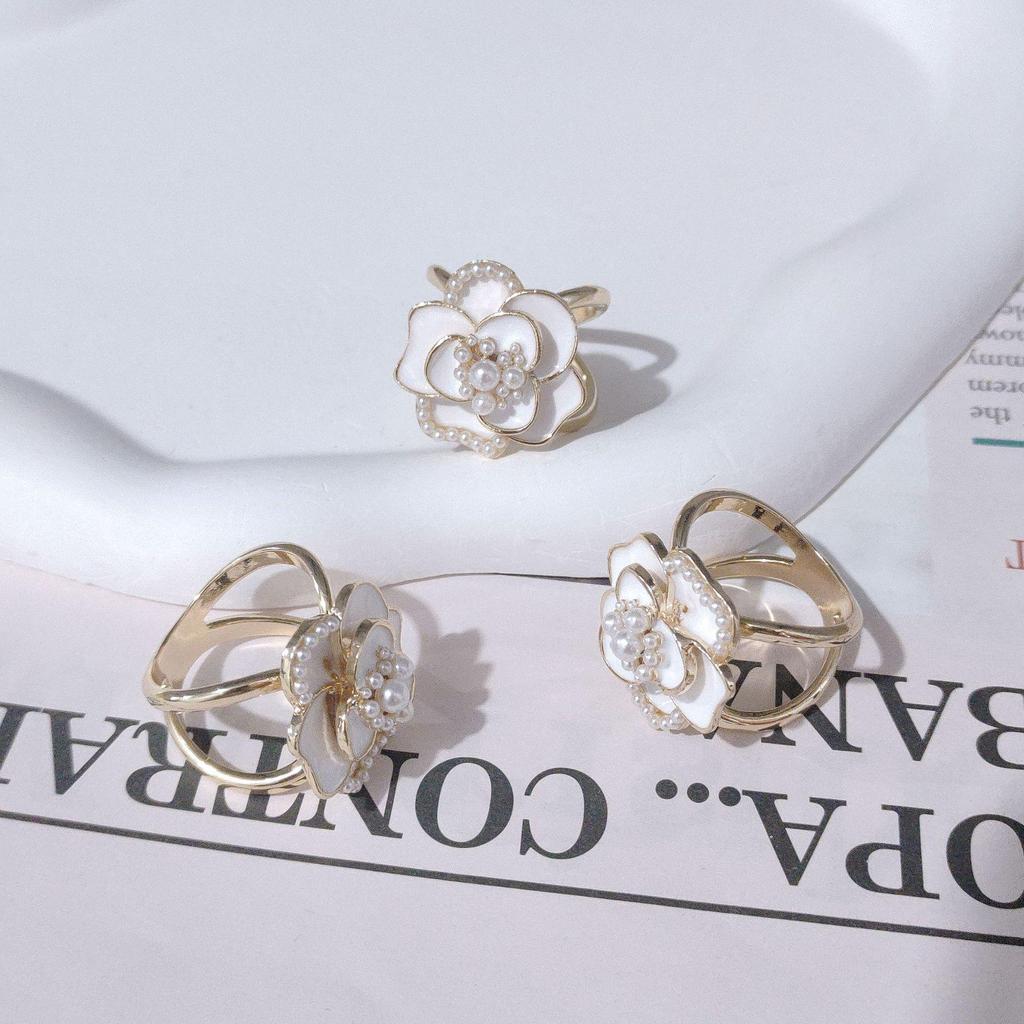 Elegant Silk Flower Scarf Buckle: Versatile, Dual-Purpose Accessory for Shawls and Scarves