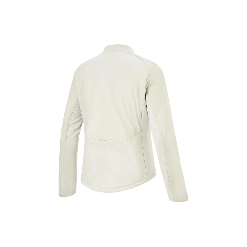 Li Ning Running Series Solid Color Zip Collar Sports Windbreaker Women Outerwear Silver-Birch-Gray AFMU002-2