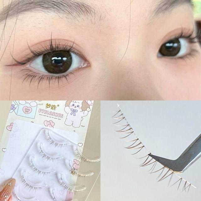 

denivyse - Bottom False Eyelashes W41 - 1 Box - 5 Pairs - Black - One Size