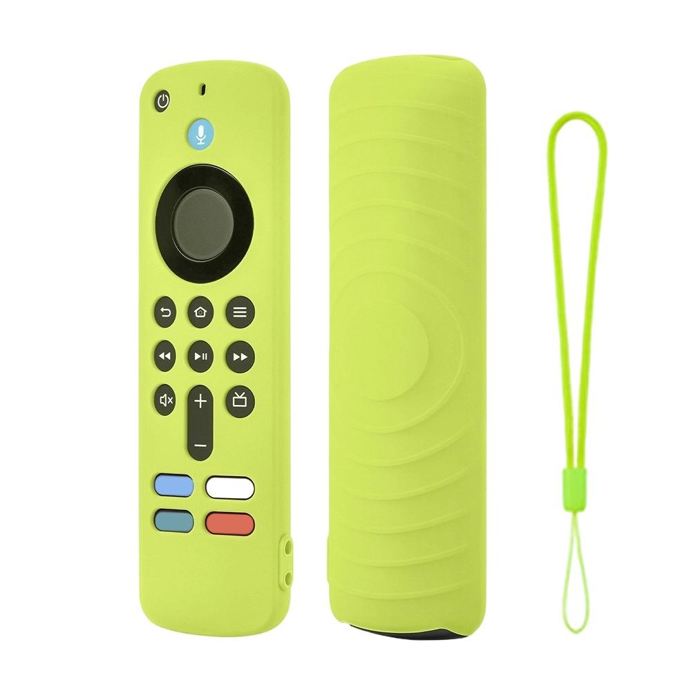 Silicone Protective Case with Lanyard Protector Soft Shell Shockproof Remote Control Sleeve for Amazon 2026 Fire TV Stick 4K/HD