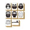 Stamp Cute Stylish Stamp Wooden Rubber Stamp Set Owl OWL Stump Funny Stationery Stationery Letter Paper Owl Ear Owl Present Made In Japan (#43)