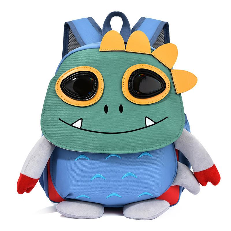

Dinosaur Kids Backpack With Breathable Oxford Fabric And Cushion Straps For Preschool Children светло-синий