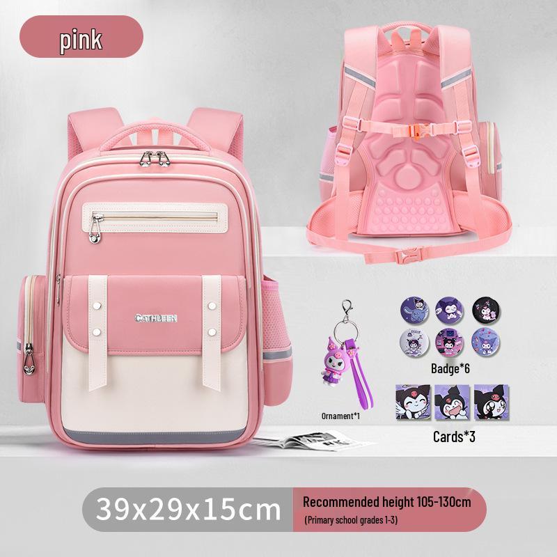 Capybara Oxford Spine-Support Backpack for Grades 1-6: Boys & Girls School Bag