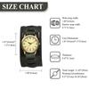 Punk and Rock Antique Watch with Genuine Leather Waterproof Analog Quartz Watch with Leather Motorcycle Fashion Watch Perfect Gift for and Day Men's