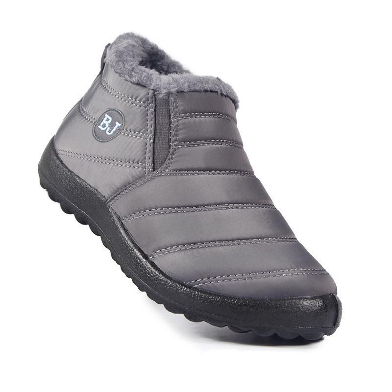 Unisex Waterproof Cotton Winter Snow Boots - Warm, Low-Top, Thickened Umbrella Cloth Design