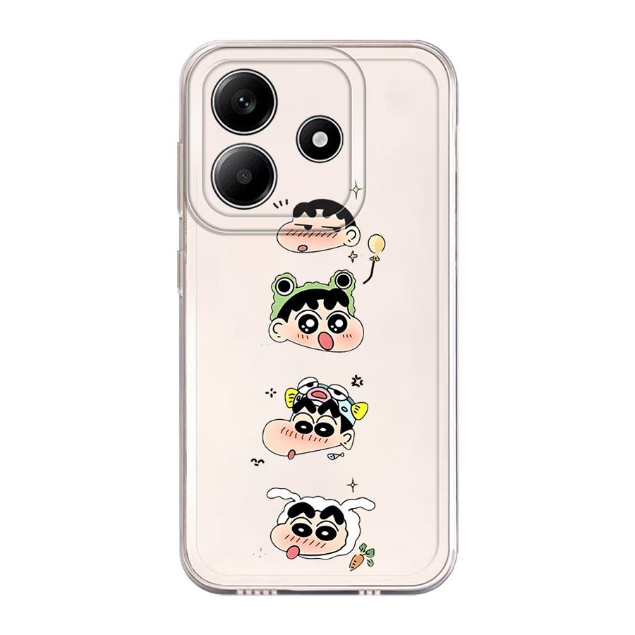

Frog Crayon Shin Chan Soft Phone Cover Case for Xiaomi Redmi Note 14 Pro Plus Note 13 A4 9 10 14C 10S 12 11S 11 13C 12S Redmi Note 11