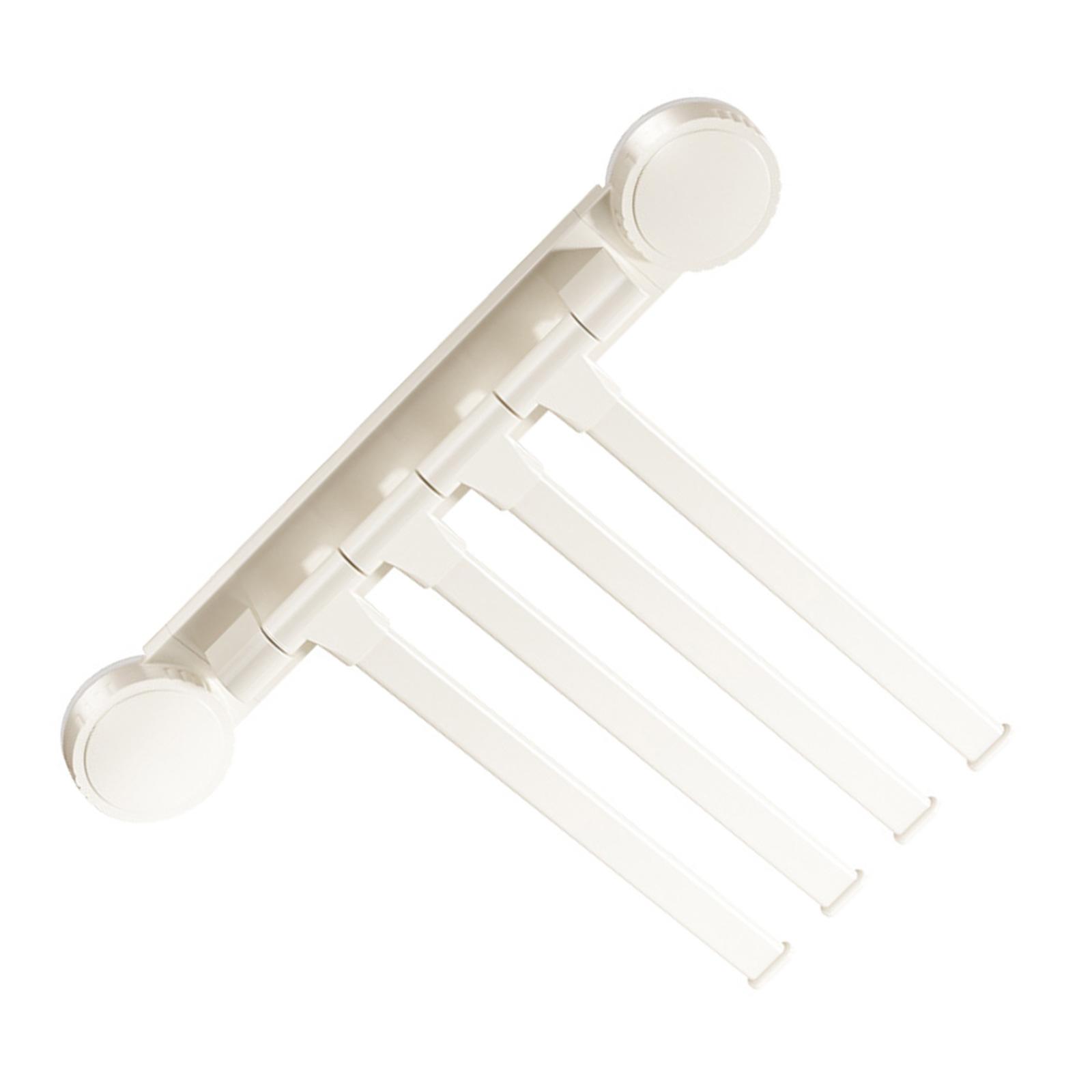 

Вращающаяся вешалка для полотенец на присоске, не требующая сверления, экономящая место, двойная вешалка для ванной комнаты или кухни 4S