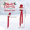 Snowman Head Christmas Tree Topper with Hat Scarf Holiday Decor for Nursery Door Indoor Winter Party Home Christmas Decoration