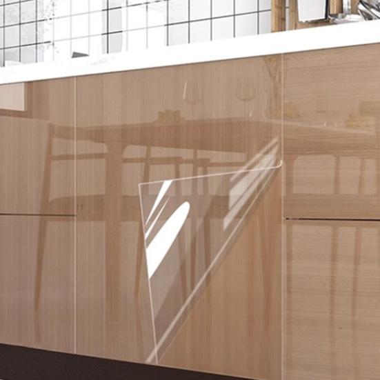 Clear Table Mat Non-Slip PVC Desk Protector Mat Heat Resistant Waterproof Oil Resistance Desk Mat for Vanity Coffee Table Kitchen Counter