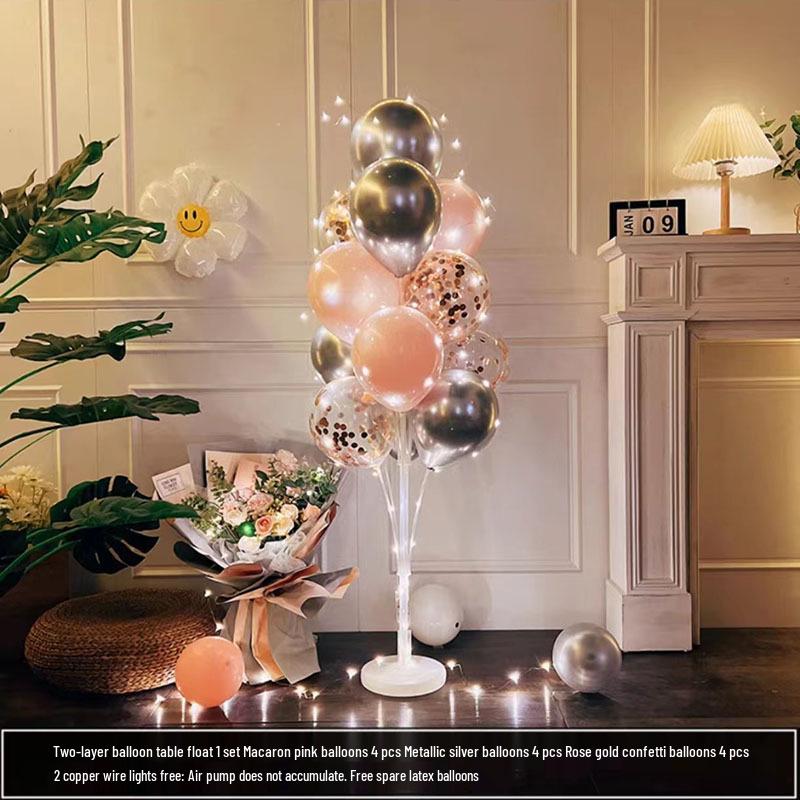 Luminous Balloon Floor Stand for Events: Birthday, Wedding, Anniversary, Party, and More.