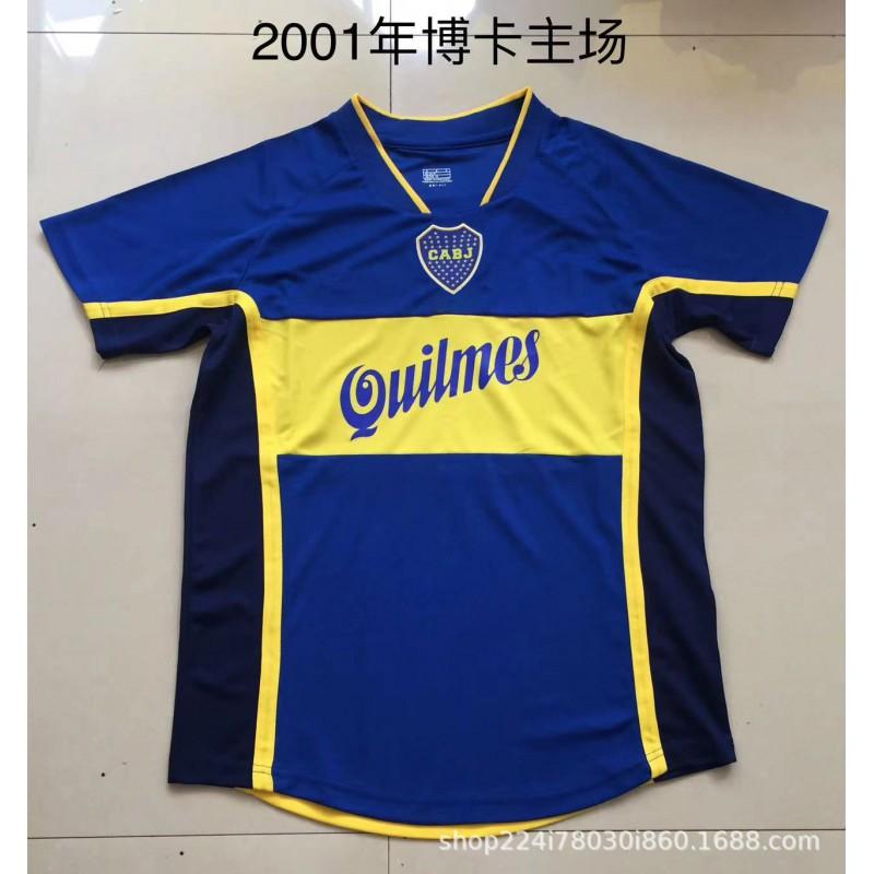 Boca Juniors Retro Fußball Trainings Trikots Heim Auswärts Vintage Fußball Trikots Herren Damen