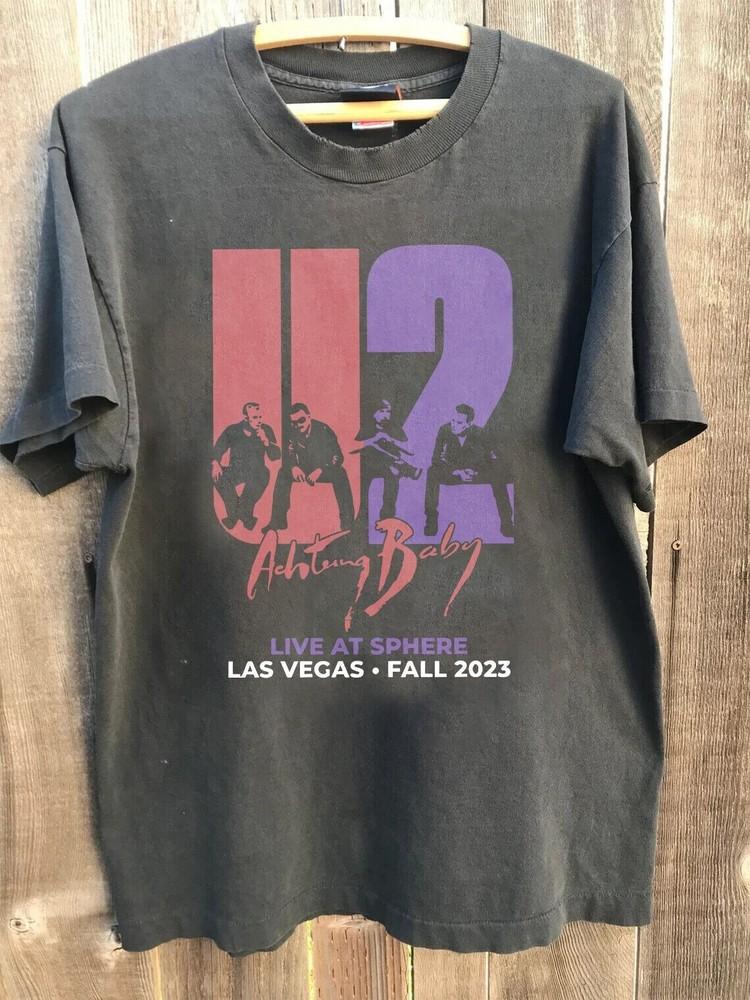 U2 Las Vegas Tshirt ,U2 Ultraviolet Sphere 2023 Tour Unisex Tshirt S-5XL KH10060 Unisex T-Shirt XXXL