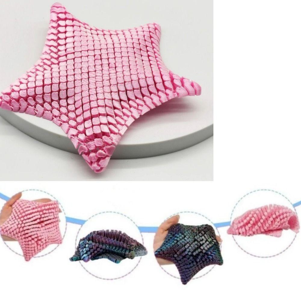 Flexible Material 3D Printed Starfish Articulated Design Stress Relief Gift Fidget Toy  Office Use