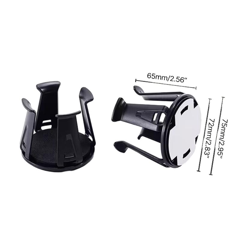 1 par bilkoppholdere Universal bilinteriør drikkevareholder Selvklebende koppoppbevaringsstativ Multifunksjonell koppflaskeholder