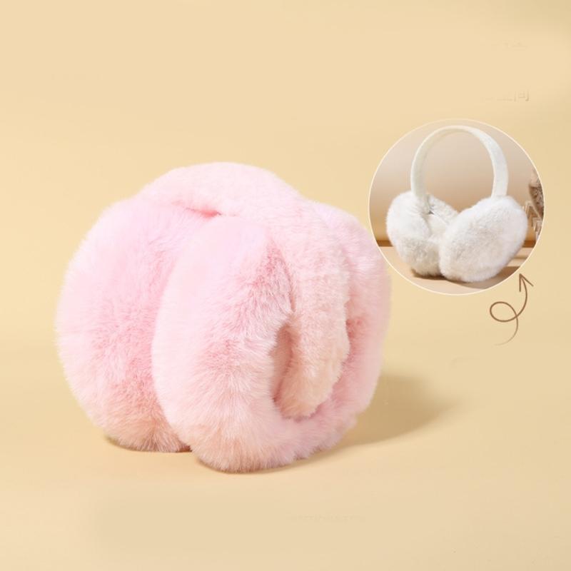 Warm Collapsible Plush Ear Warmers for Winter Outdoor Activities Keep You Warm in Cold Weather for Skiing Hiking