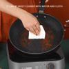 Frying Pan Stainless Steel Ergonomic Handle Fast Even Conduction Antistick Cooking Skillet for Bacon Steak Onion