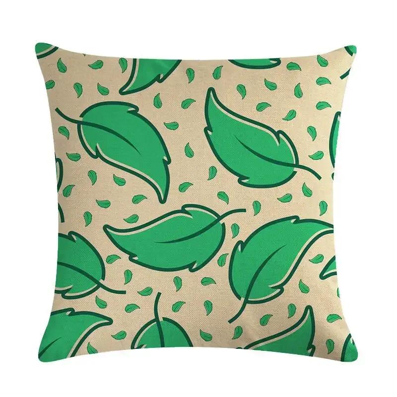 Plant Flowers Bird Linen Pillowcase Furniture Decoration Living Room Bedroom Sofa Car Cushion Pillowcase 45*45Cm
