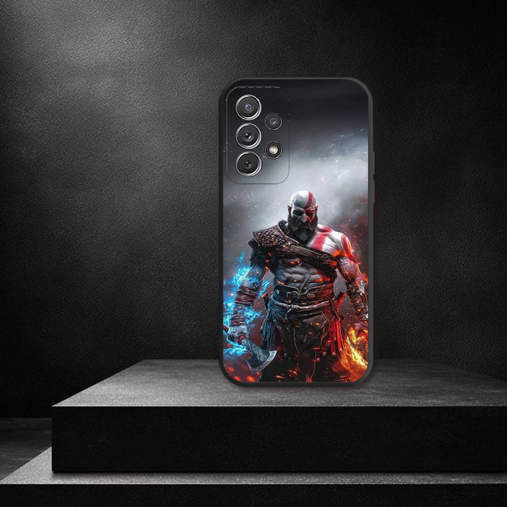 Game G-God of W-War Game Phone Case For Samsung S 26,25,24,23,22,30,21,10,9,Ultra,Plus,Lite,FE,4,5G Black Soft Case