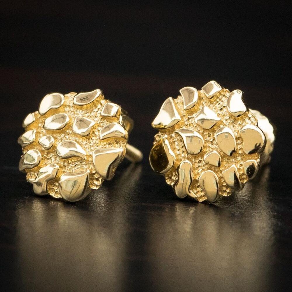 Best Selling Vintage Hammered Stud Earrings, Minimalist Textured Metal Ball Earrings, Western Style Light Luxury Accessory