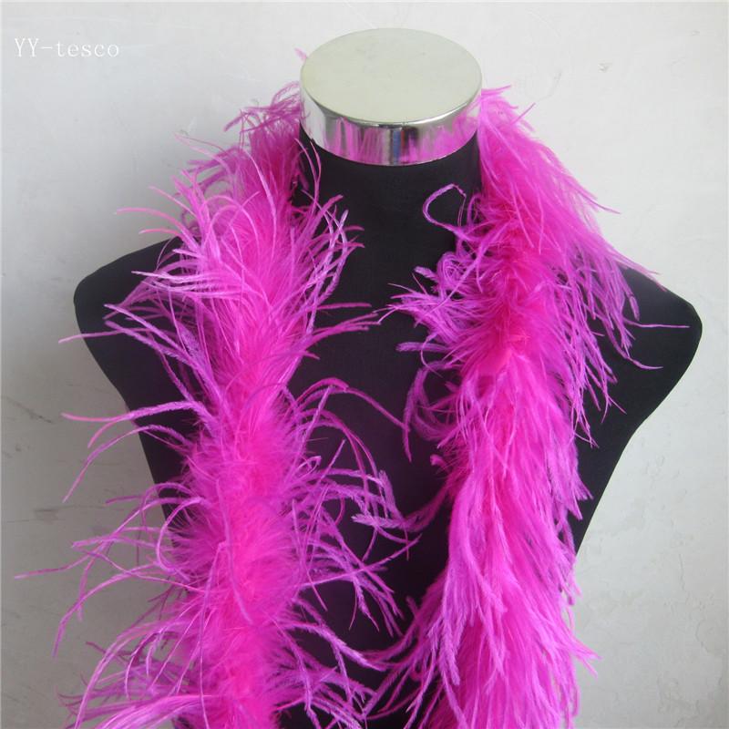 2 Meter Fluffy Ostrich Feather Boa Skirt Costumes/Trim for Party/Costume Craft Ostrich Feather In Wedding Decorations