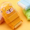 1/4pcs Pocket-Sized Space-Themed Eraser with Cute Astronaut & Rocket - Durable Rubber Erasers Suitable for Office