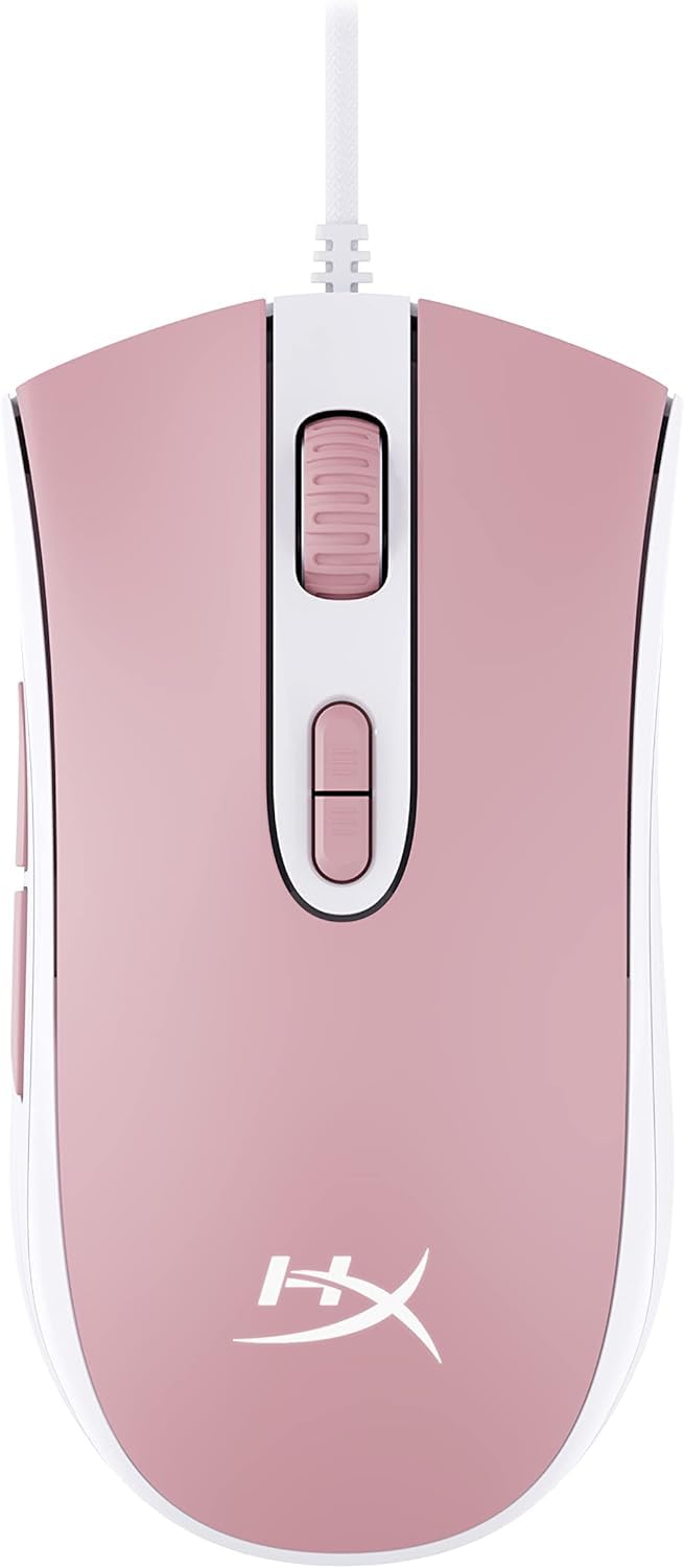 

HyperX RGB Gaming Mouse Pink For Gamers Optical DPI Adjustable 639P1AA [Used] рожевий
