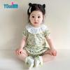 Youqi Baby Girls Summer Floral Short Sleeve & Shorts Set