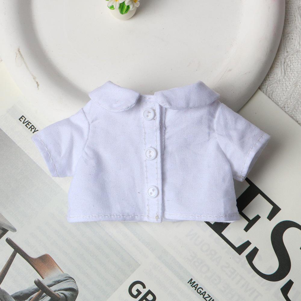 10cm Doll Clothes: Gazi Sister Skirt & Shirt Set, Potato Doll Pleated Skirt & Top, Cotton Dress-Up Outfits