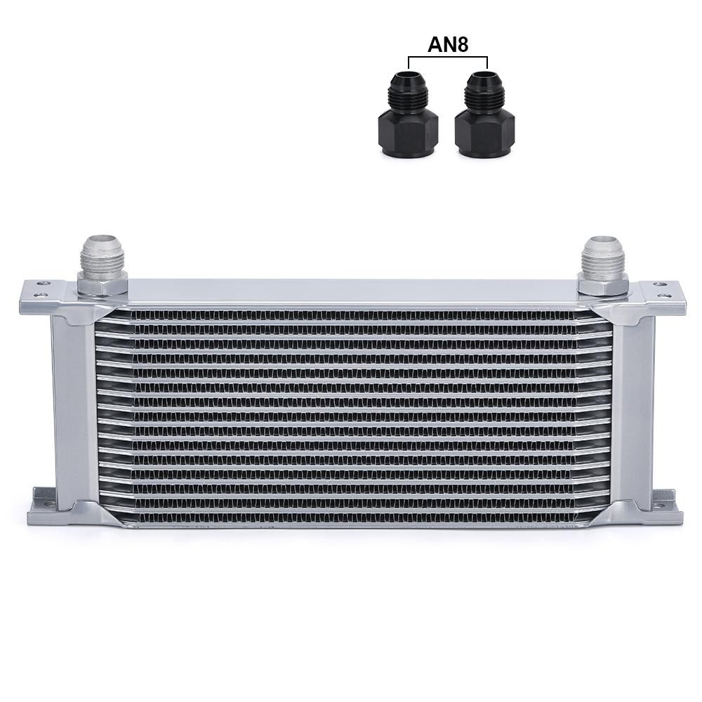

AN10 Алюмінієвий радіатор 7/10/13/16/19/25/30 рядів британського типу автомобільного масляного радіатора двигуна Заміна радіатора охолодження Універсальний кулер 16 ROW срібний