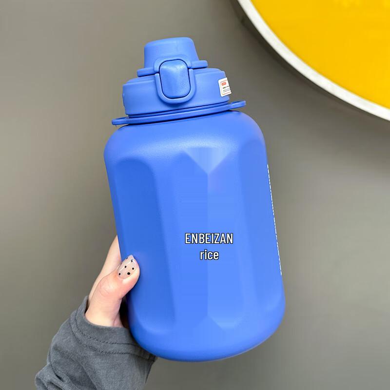 TLAKEHO Large Insulated Sports Water Bottle with Strap