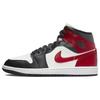 Жіночі кросівки Air 1 Mid Black Toe Red Sail Off-Noir BQ6472-160