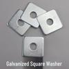 Galvanized Thick Square Iron Washer - Four-Sided Flat Gasket