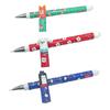 3Pcs Erasable Gel Pens 0.5mm Christmas Themed Pen Quick Drying Smooth Writing Pen for Office Stationary